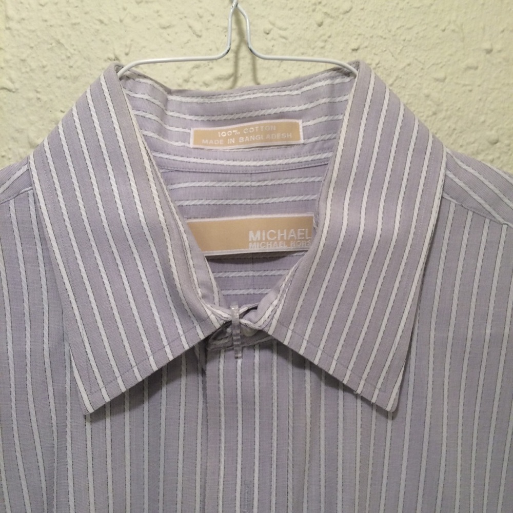 Michael Kors striped dress Shirt (063) - Picture 3 of 7